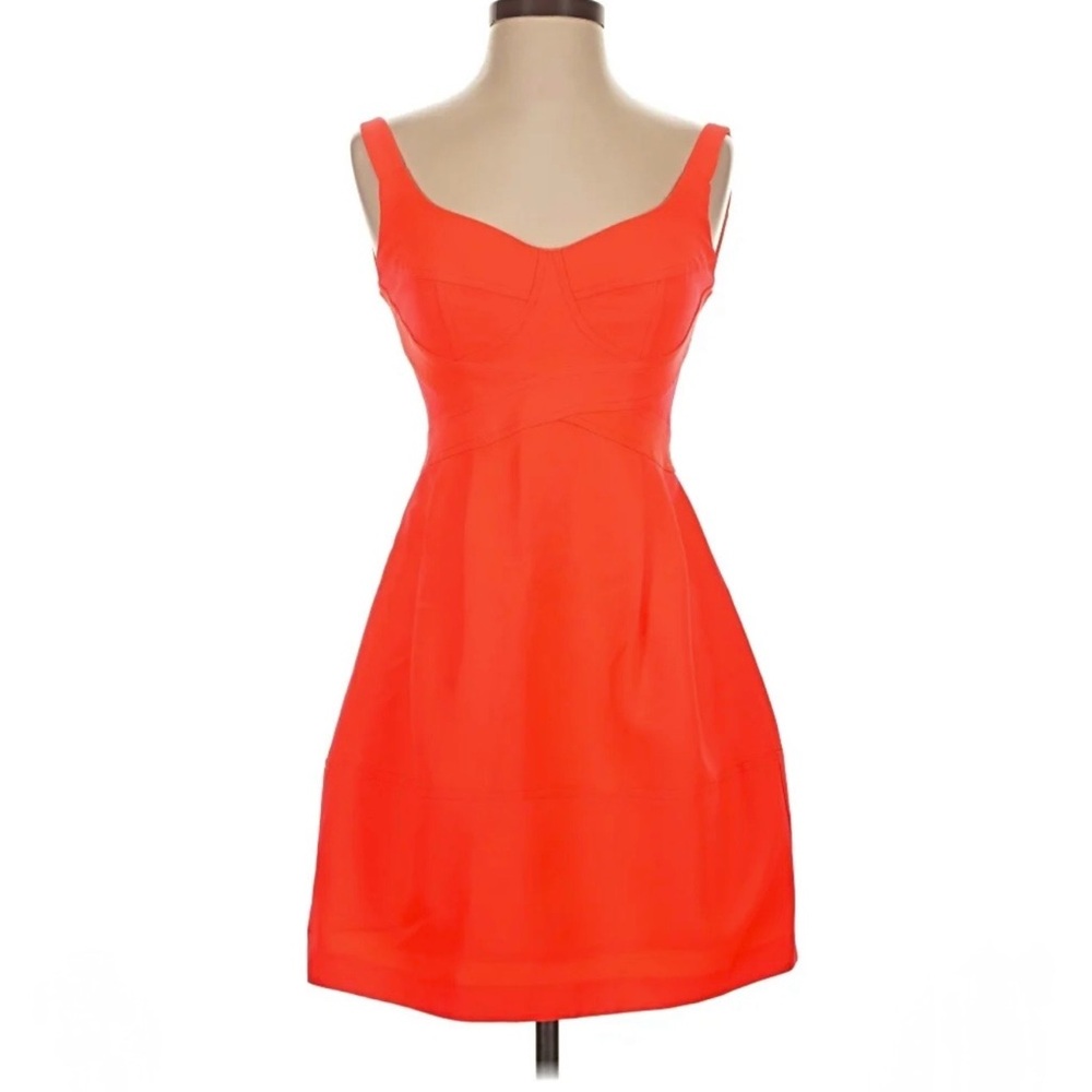 Nanette Lepore Coral Sleeveless Fit-and-Flare Dress